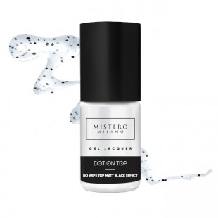 Dot On Top Black Effect No Wipe Top Matt 7 ml  Mistero Milano
