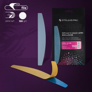 Replaceable Thin File All Grits 10pcs / 50pcs  Half Moon