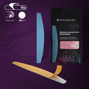 Replaceable File All Grits 10pcs / 30pcs Half Moon