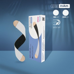 Disposable double-sided files papmAm Mix EXPERT on a wooden base 100/180 grit (25 pcs)