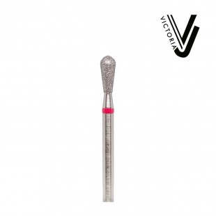 Pear Cuticle Bit Ø - 3.3 mm Red