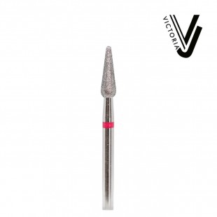 Pear   Cuticle Bit Ø - 3.1 mm Red
