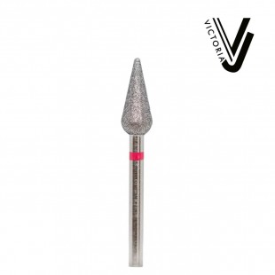 Pear   Cuticle Bit Ø - 5.0 mm Red
