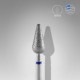 Diamond nail drill bit, “rounded pear”, blue, diameter 5 mm, working part 12 mm