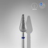 Diamond nail drill bit, “rounded pear”, blue, diameter 5 mm, working part 12 mm